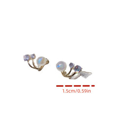 Faux Pearl Stud Earrings for Girls