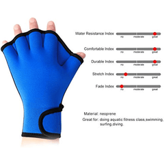 Get Fit & Strong with Aquatic Fitness Gloves - 1 Pair of Swimming Paddles