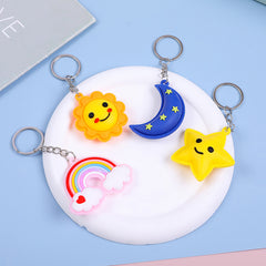 Cartoon Keychain Plush Backpack Pendant