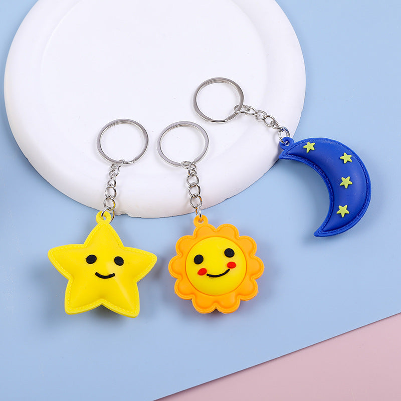 Cartoon Keychain Plush Backpack Pendant
