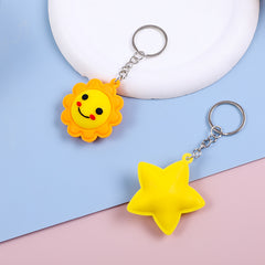 Cartoon Keychain Plush Backpack Pendant