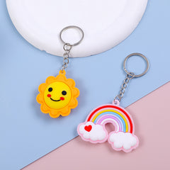 Cartoon Keychain Plush Backpack Pendant
