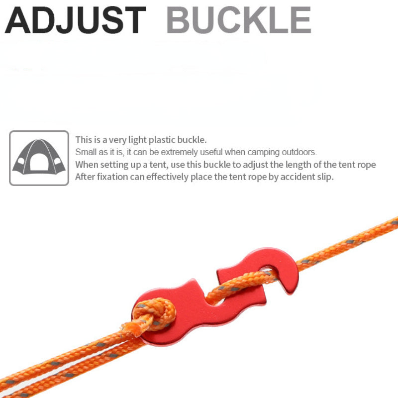 10pcs Tent Cord Tensioners for Outdoor Camping and Hiking