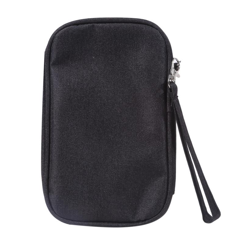 Versatile Data Cable Bag Zipper Electronic Accessories Bag