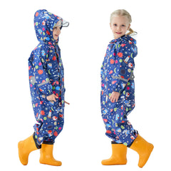 Kids Animal Printed Raincoat with Storage Bag