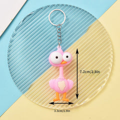 Cute Cartoon Plush Keychain for School Bag or Handbag