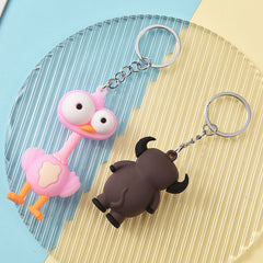 Cute Cartoon Plush Keychain for School Bag or Handbag