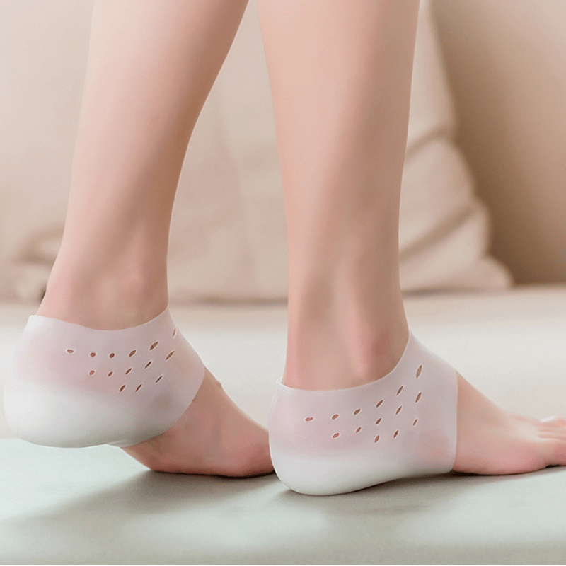 Heightening Silicone Socks Gel Heel Pad Orthopedic Foot Massage Insole