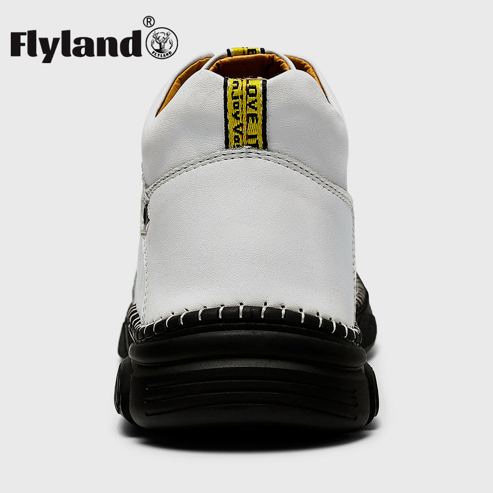 FLYLAND Men's Ankle Boots Chukka Boots Daily Casual Work Office Shoes