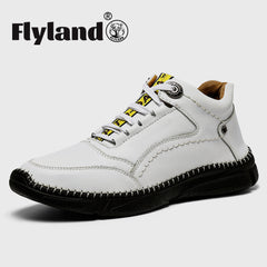 FLYLAND Men's Ankle Boots Chukka Boots Daily Casual Work Office Shoes