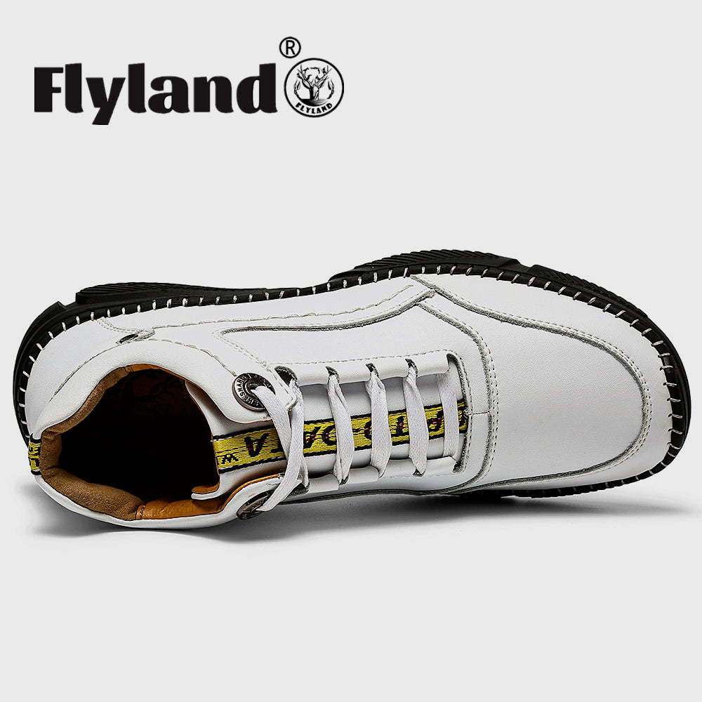 FLYLAND Men's Ankle Boots Chukka Boots Daily Casual Work Office Shoes