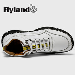 FLYLAND Men's Ankle Boots Chukka Boots Daily Casual Work Office Shoes