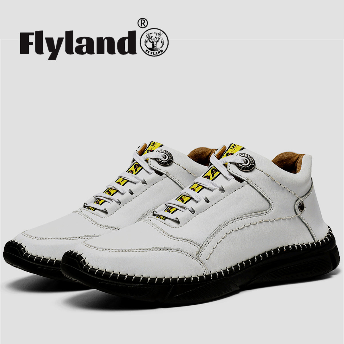FLYLAND Men's Ankle Boots Chukka Boots Daily Casual Work Office Shoes