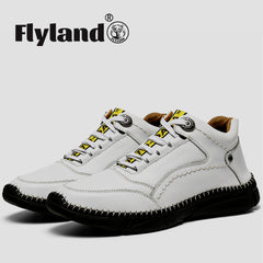 FLYLAND Men's Ankle Boots Chukka Boots Daily Casual Work Office Shoes
