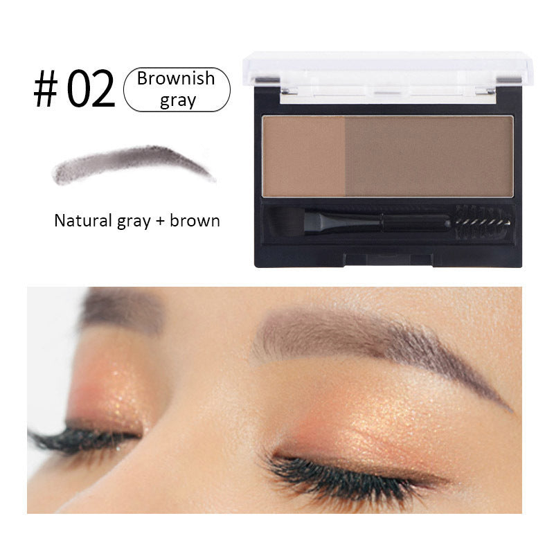 Waterproof Eyebrow Powder with Stamp and Brush