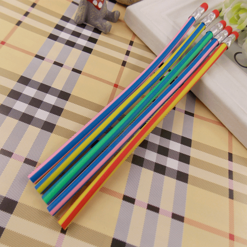6pcs Transformable Pencils Flexible & Bendable Drawing Tools