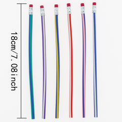 6pcs Transformable Pencils Flexible & Bendable Drawing Tools