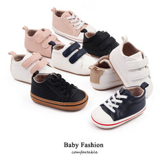 Hook And Loop Non Slip Crib Shoes Comfortable Sneakers