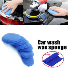 6PCS Microfiber Car Polishing Sponge Buff Pads