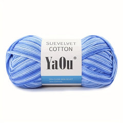 2pcs Gradient Cotton Yarn 8 ply 200m for DIY Knitting Crocheting