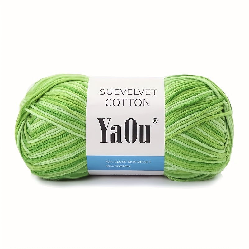 2pcs Gradient Cotton Yarn 8 ply 200m for DIY Knitting Crocheting