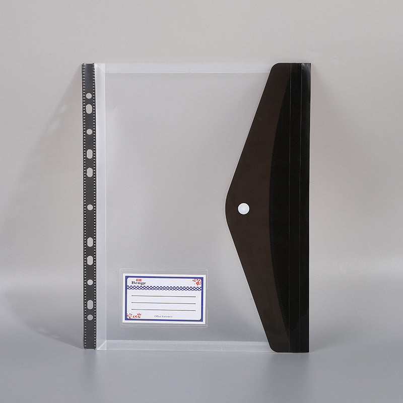 Stationery Bag Document Holder File Pockets A4 Folder Blinder Protectors