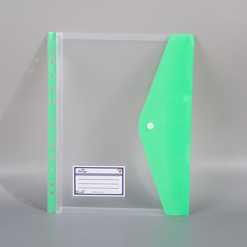 Stationery Bag Document Holder File Pockets A4 Folder Blinder Protectors