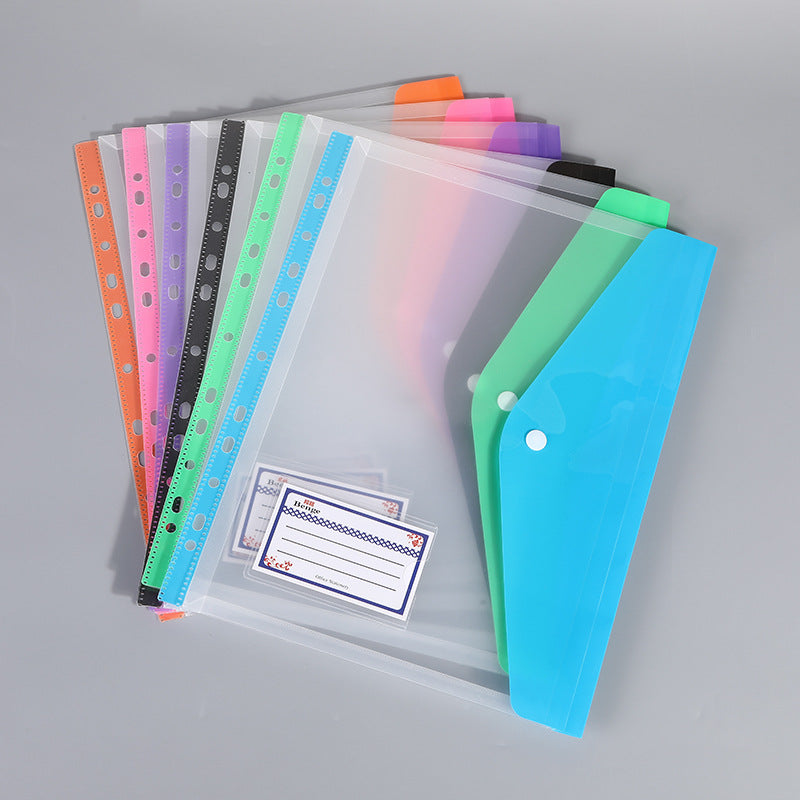 Stationery Bag Document Holder File Pockets A4 Folder Blinder Protectors
