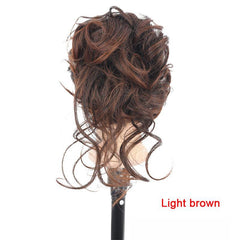 Messy Bun Hair Piece Claw Clip Wavy Curly Hair Extension Tousled Updo Hair Buns