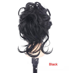 Messy Bun Hair Piece Claw Clip Wavy Curly Hair Extension Tousled Updo Hair Buns