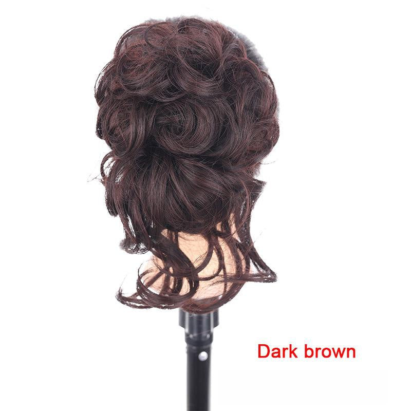 Messy Bun Hair Piece Claw Clip Wavy Curly Hair Extension Tousled Updo Hair Buns