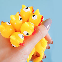 12pcs Catapult Turkey Tricky Fun Toy Launch Exotic Sticky Wall Chicken Prank