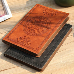 A6 Vintage Pattern PU Leather Notebook Diary Notepad Stationery Gift