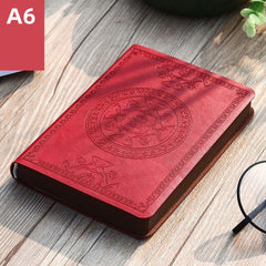 A6 Vintage Pattern PU Leather Notebook Diary Notepad Stationery Gift