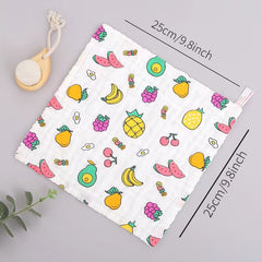 5pcs Soft High-Density Combed Cotton Baby Towels