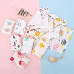 5pcs Soft High-Density Combed Cotton Baby Towels