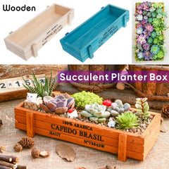 Vintage Wooden Succulent Planter Box Garden Flower Pot