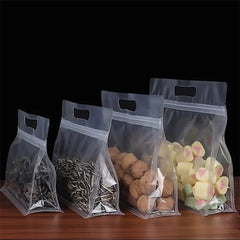 Transparent Sealed Food Handbag Plastic Convenient Food Packing Bag