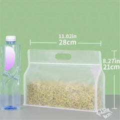 Transparent Sealed Food Handbag Plastic Convenient Food Packing Bag