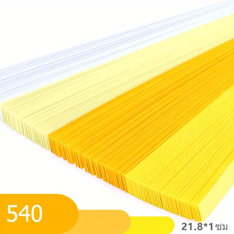 540 Origami Star Paper Double Sided Lucky Color Strips for Arts Crafting Gift