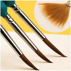 11Pcs Detail Paint Brush Set Nylon Hair Watercolor Art Model Drawing Supplies