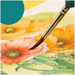 11Pcs Detail Paint Brush Set Nylon Hair Watercolor Art Model Drawing Supplies