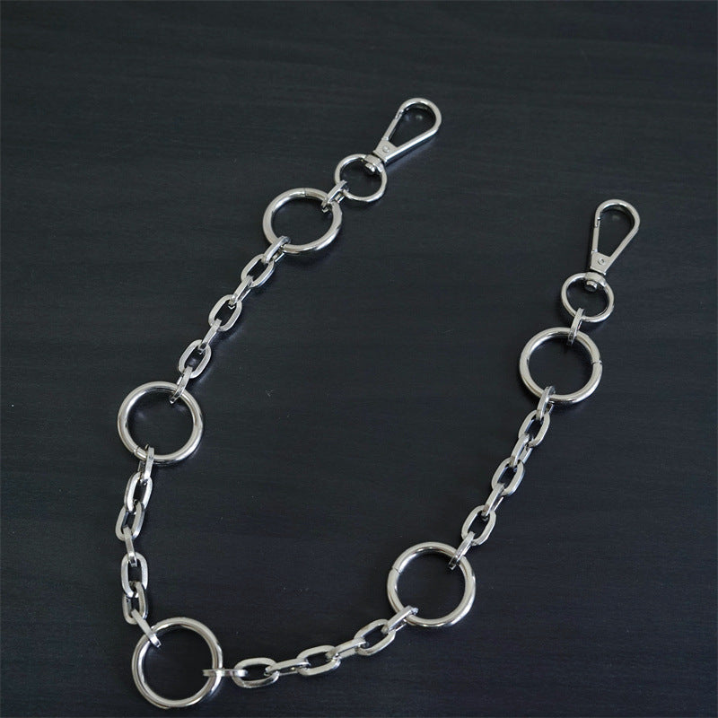 Metal Keyring Chain HipHop Jean Key Wallet Ring Clip for Men