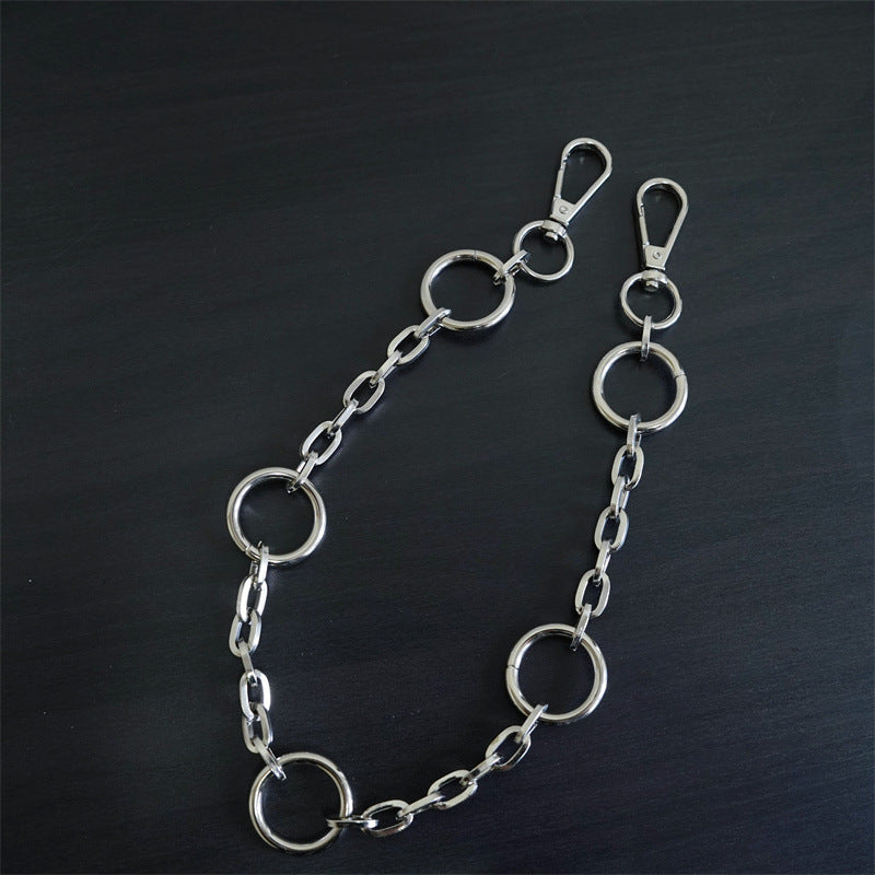 Metal Keyring Chain HipHop Jean Key Wallet Ring Clip for Men