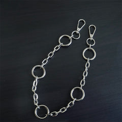 Metal Keyring Chain HipHop Jean Key Wallet Ring Clip for Men
