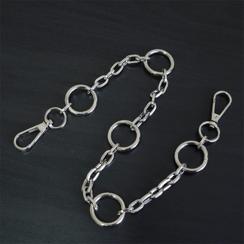 Metal Keyring Chain HipHop Jean Key Wallet Ring Clip for Men