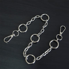 Metal Keyring Chain HipHop Jean Key Wallet Ring Clip for Men
