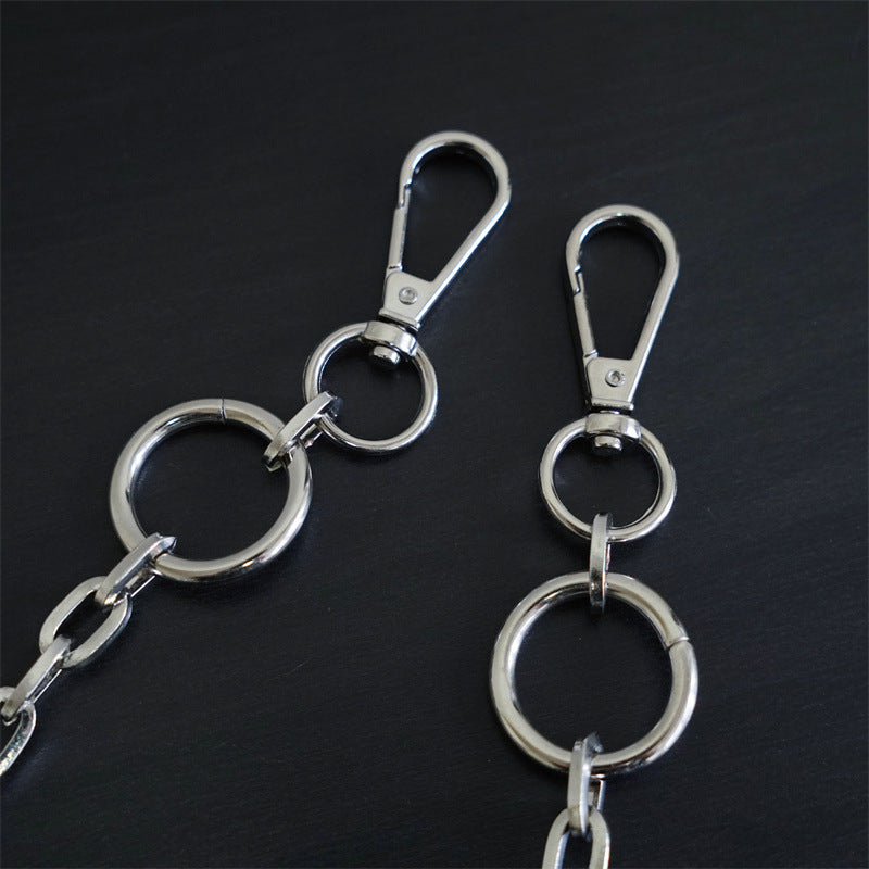 Metal Keyring Chain HipHop Jean Key Wallet Ring Clip for Men