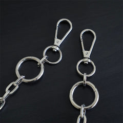 Metal Keyring Chain HipHop Jean Key Wallet Ring Clip for Men