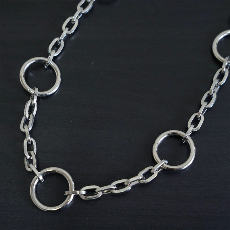 Metal Keyring Chain HipHop Jean Key Wallet Ring Clip for Men